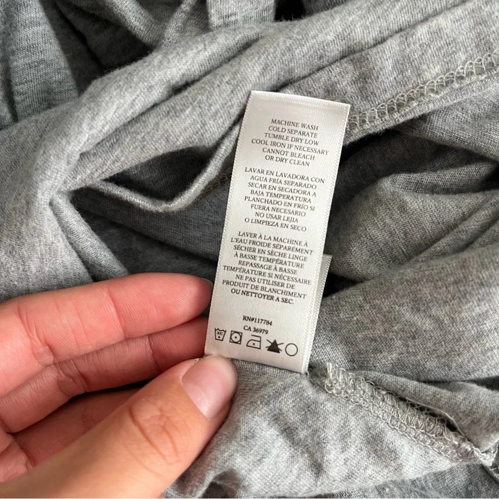 New Rails Edie Tie-Waist T-Shirt Dress Grey size XL - Picture 6 of 9